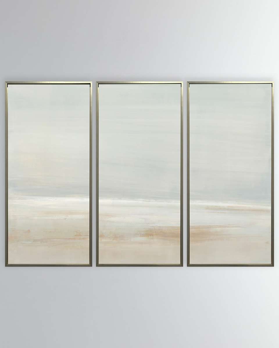 "Fading Sands" Giclee Triptych on Canvas by Carol Benson-Cobb